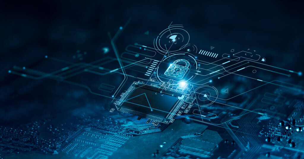 Digital padlock icon